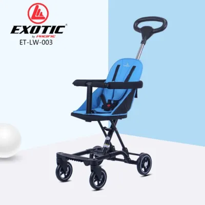 Kereta Dorong Bayi Exotic ET-LW121 // lw003 Up To 25kg Kursi Putar Extra Headrest Kanopi Bisa Dilepas 4-Wheel Magic Stroller