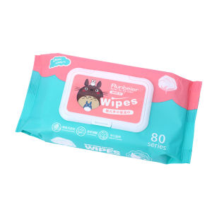 ทิชชู่เปียกเด็ก กระดาษเปียกเด็ก 80 แผ่น กระดาษเปียก Baby Wipes กระดาษทิชชู่เปียก เนื้อผ้าเหนียวนุ่ม สูตรน้ำบริสุทธิ์