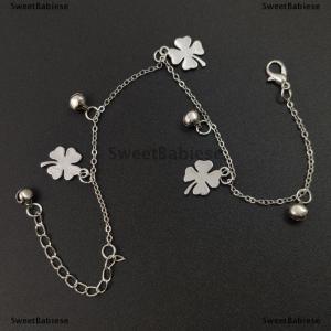 [COD] SweetBabiese Vòng chân bốn lá cỏ ba lá vòng chân ba chuông bán nhanh Phụ kiện chân bán chạy nhất