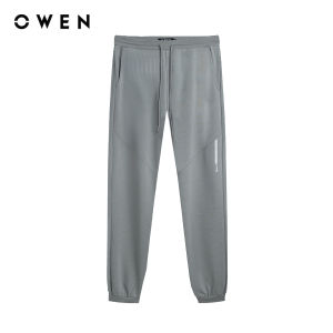 OWEN - Quần nỉ Regular Fit QN241454 màu Xám chất liệu CVC Spandex