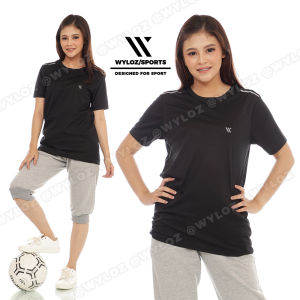 Wyloz Baju Kaos Olahraga Big Size Cewek / Baju Kaos Olahraga Big Size Wanita / Baju Kaos Olahraga Jumbo Cewek / Baju Kaos Olahraga Jumbo Wanita / Sport T-Shirt Gym Fitness Lari Running Senam Sepeda Quick Dry Fit Active Cewek Wanita Perempuan Lembut Tebal