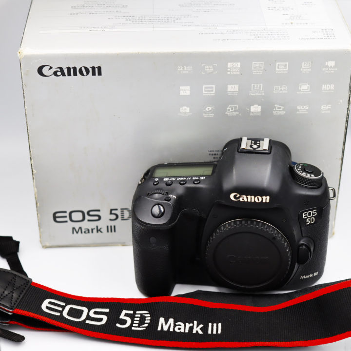 Canon EOS 5D Mark III 22.3MP Professional Full Frame DSLR Camera Black Body Dual Card Slots