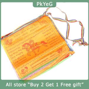 [COD] PkYeG KITCHEN 8.4m 30 Sheets 5Colors Religious Flags Tibetan Supplies Prayer Flag