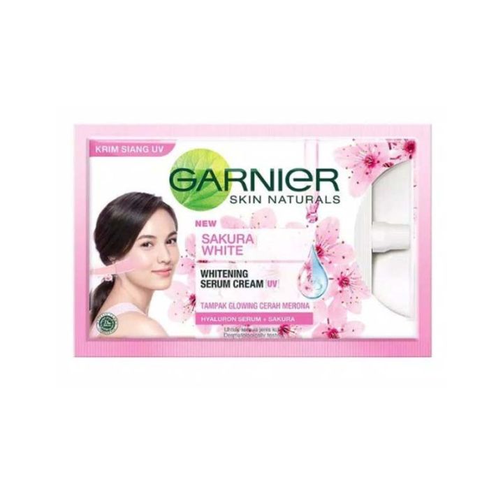 GARNIER Sakura Glow Hyaluron Whitening Serum Cream UV 7,5 ml Sachet