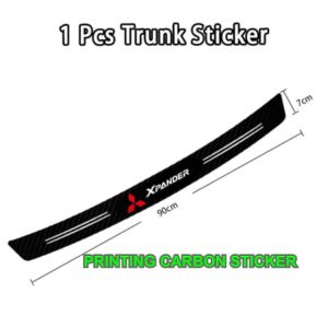 Mitsubishi xpander Stiker karbon print sill plate Sticker carbon mobil pintu bagasi mitsubishi xpander