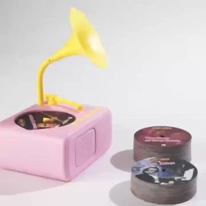 Childrens Phonograph Story Music Player Toddler Toys Kids Gramophone with 96 Cards Early Childhood Education Birthday Gift