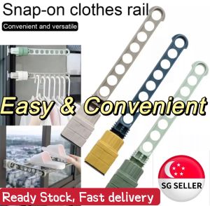 [SG LOCAL SELLER] Multifunctional 8 Hole Clothes Hanging Drying Rack Portable Foldable Indoor Balcony Window Frame Hanger Organizer