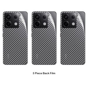 For RedmiNote13 Back Carbon Fiber Film For Redmi Note 13 Pro Pro+ Plus 13Pro Note13Pro Note13Pro+ 5G 4G Xiaomi 2024 Back Protector Soft Film Full Cover Scratch Resistant Screen Protective Sticker