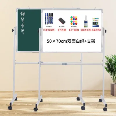 Whiteboard Stand Whiteboard Double-sided Display Board Blackboard Writing Board Series Wall Mount White Board with Tray