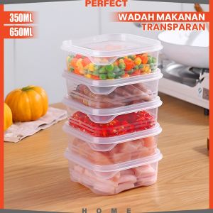Kotak Transparan Organizer 350ML 650ML / Wadah Ikan Daging Bahan Makanan / Kotak Penyimpanan PH C1142