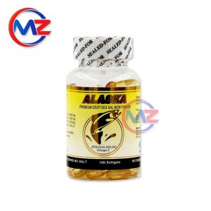 AlaskaFish Oil Premium Deep Sea Salmon Omega 3 Stroke High Blood Diabetes100 Softgels