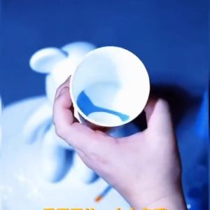 Cat Akrilik DIY🎨Acrylic Pouring Paint Bear Figure Painting Craft Kit Art Creative Handmade Supplies