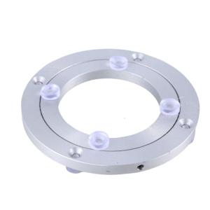 Aluminum Display Stand Metal Turntables Style Rotating Tray Practical Revolving Disc Stand for 20-25cm Glass Dishes