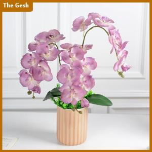 [The Gesh] 8-Đầu Nhân Tạo Bướm Phong Lan Giả 3D Phalaenopsis Mô Phỏng Hoa Bất Cảm Ứng Thực Cây Cưới Nhà Giáng Sinh Trang Trí