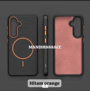 LUXURY SAMSUNG A03 A04E A05 A05S A06 4G 5G A07 LEATHER CASE MAGNETIC LYCHEE PATTERN MAGSAFE CASING PREMIUM TPU