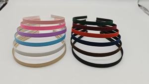 10PCS 5mm 10mm Grosgrain Ribbon Covered Plain Metal Headbands with Velvet Back Fabric Lined Wire Hairbands DIY Hair Accessories2026