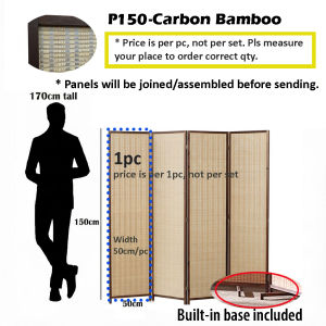 【Bamboo Folding Screen/Room Divider/Partition】Premium quality for space divider/Privacy/Decor