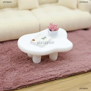 [COD] yixiayun 1 12 Dollhouse Simulation Mini Cloud Tea Table Model Dollhouse Living Room Furniture Decoration Micro Scene Construction Props