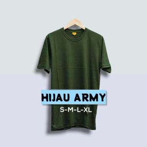 Kaos Polos Tangan Pendek Cotton Combed 30s S-XL ( Pria dan Wanita )