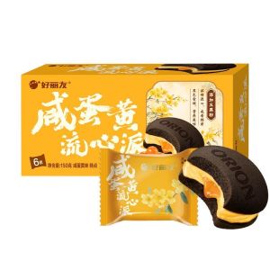 现货MY 好丽友-派-清凉西瓜味/咸蛋黄流心 ORION-Pie-Fresh Watermelon Flavor/Salted Egg Yolk Lava Flavor