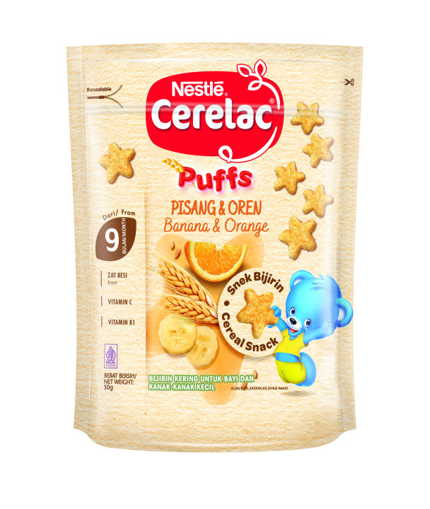 NESTLE%20CERELAC%20Puffs%20Banana%20&%20Orange%2050g%20Pouch%20-%20Image%202