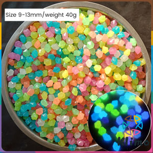 Klimo 3-13mm Luminous Sand Stone Glow In Dark Home Pebbles Stone Path Outdoor Yard Fish Tank Decorations