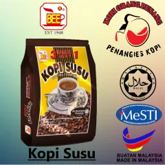 BEE 3in1 Penang White Coffee 15's x 33g 新建美槟城白咖啡 Organic