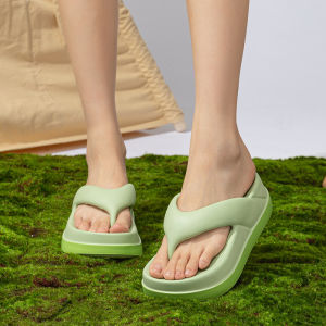 [Free Shipping] 2026 Summer New WomenS Height-Increasing Thick-Soled Eva Flip-Flops Ins Versatile Beach Sandals