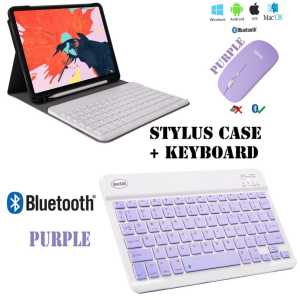 Paket Lengkap Case Oppo Pad Air 2022 inch | Xiaomi Pad 5 | Xiaomi Redmi Pad 10.6 |  Keyboard + Sarung + Mouse Bluetooth Book Case Smart Cover Stylus Terbaru