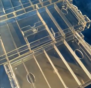 Chip Storage Box Poker Chips and Storage Tray Transparent Chip Tray PC Storage Box Tray Rack 6 or 10 Compartments