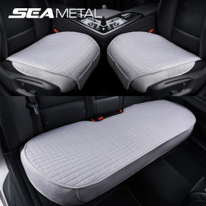 Flax Car Seat Cover Four Seasons Front Rear Linen Fabric Cushion Breathable Seat Protector Mat Pad for Auto Interior Accessories