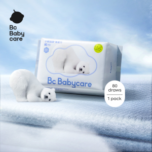 Bc Babycare Cotton Tissue Soft  Extra Thick Dry Wipe Dry and Wet Use Cleansing Cotton Wipe for Sensitive Skin 150×200mm