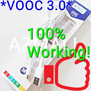 (VOOC 3.0) ORIGINAL LOVIS 5A 20W 7Pin Micro USB Cable for Oppo F9 A3s Find 7 7A R9s R7s Plus R15 F11 Pro R11s R15 /Realme 3 2 Pro 5 5s C21 C15 C12 C11 C3 C2 C1 (5V/4A)