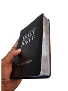 The Holy Bible -  King James Version (KJV) Flex Silver Edge Compact : 6.5 x 1 x 4.5 Inches KJV035SE