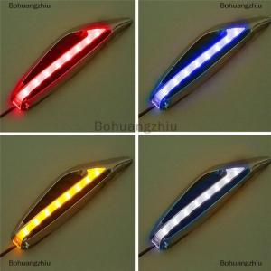 Bohuangzhiu Pair(2pieces) Universal Blade Steering Light Fender Side Marker Light Car LED Turn Signal Lamps Yellow Red Blue White