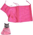 *SG seller* Adjustable Multifunctional Pet shower bag Polyester Cat Washing Shower Mesh Bags Pet Nail Trimming Bags Bath accessories tool. 