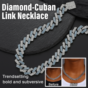 Blue Full Diamond Flip Diamond Necklace Jewelry High Grade Jewelry Ladie