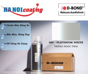 Sơn Xịt Xóa Vết Xước Ô TÔ TOYOTA VIOS Màu TRẮNG NGỌC TRAI Code 089 - PLATINIUM WHITE Chính Hãng D-BOND Chất Lượng Cao