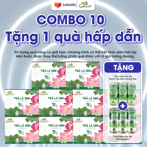Combo 10 hộp Trà lá sen túi lọc Goce  - 10x40g