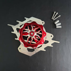 Che két nước nhôm CNC + Quạt tản nhiệt mẫu mới 3D lắp Ab/Vairo/Click 125/150 ( 2 val )