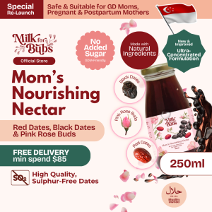 [Milkforbubs] Mom’s Nourishing Nectar Red Dates Black Dates Pink Rose Buds Tea Pregnant Nursing Breastfeeding Milk Supply