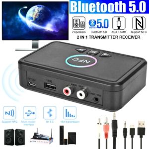 COD CEPAT TaffSTUDIO Audio Receiver Adapter Bluetooth 5.0 Speaker aktif full bass NFC RCA AUX - D10