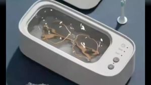 [QiaoFan] High-frequency Vibration Ultrasonic Glasses Cleaning Machine Electric 3 Gear Jewelry Watch Multi Function TimingCleaning Machine
