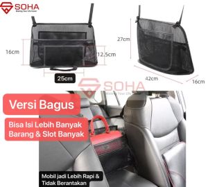 Tas Universal Car Storage Organizer Set Net Kantong Tas Jaring Penyimpan Mobil Tas Serbaguna