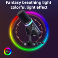 Kusky FS200 USB Dynamic Microphone USB XLR Dual Mode Mic RGB USB Gaming Mic For PC,laptop,Phone,Computer,Sound Card,Mixer. 