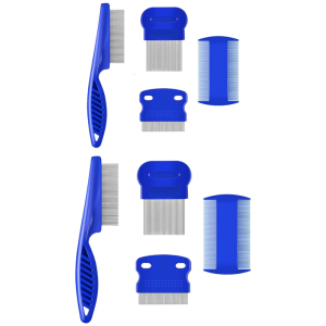 Hiệu quả loại bỏ bọ chét Lược 4pcs cho mèo con và chó nhỏ với mảnh bằng thép không gỉ răng nhà sử dụng dụng cụ chải lông cho thú cưng