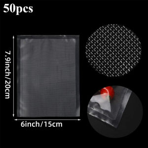 50PCS Vacuum Preservation Bag Food Grade Commercial Grade for Food Storage BPA Free Vacuum Sealer
