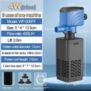 3 in 1 Mini Filter For Aquarium Aquarium Filter Pump Oxygen For Fish Tank