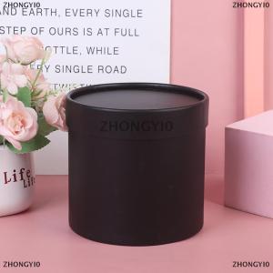[COD] ZHONGYI0 1 PC Round Flower Paper Boxes Hold The Bucket Gift Packaging Box Party Gift Box
