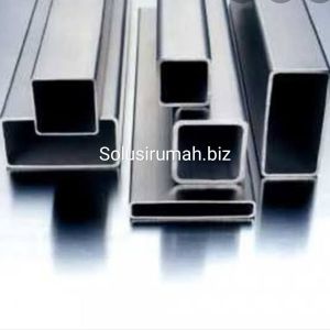 per10cm HOLLOW SS POTONGAN KILAP PIPA KOTAK STAINLESS steel holow square pipe pilih ukuran 10 20 30 40 50 60 mm 10mm 20mm 30mm 40mm 50mm 60mm